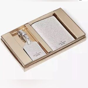 Kate Spade Silver Glitter Travel Set